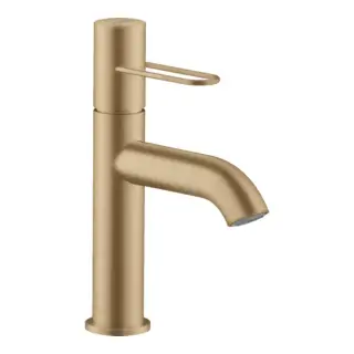 Axor Uno Смеситель для раковины на 1 отверстие с донным клапаном, цвет: шлифованная бронза 38026140