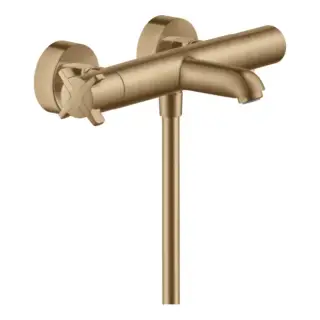 Axor Citterio E Термостат для ванны c вентилем, излив 17,7 см, цвет: шлифованная бронза 36140140