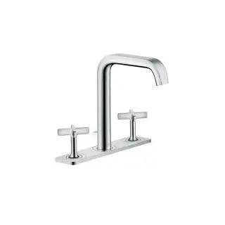 Axor Citterio E Смеситель для раковины на 3 отверстия с донным клапаном, цвет: нержавеющая сталь 36116800