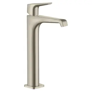 Axor Citterio E Смеситель для раковины высокий на 1 отверстие с дон. клап., цвет: шлифованный никель 36113820