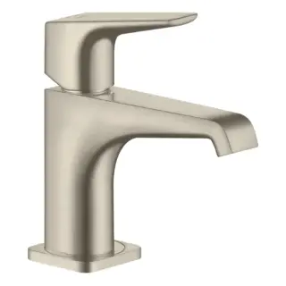 Axor Citterio E Смеситель для раковины на 1 отверстие с донным клапаном, цвет: шлифованный никель 36112820