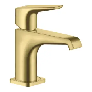 Axor Citterio E Смеситель для раковины на 1 отверстие с донным клапаном, цвет: шлифованная латунь 36112950