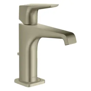 Axor Citterio E Смеситель для раковины на 1 отверстие с донным клапаном, цвет: шлифованный никель 36110820