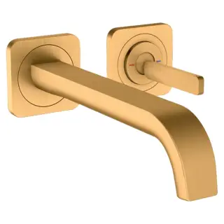 Axor Citterio E Смеситель для раковины встраиваемый внешняя часть, с д/к, цвет: шлифованное золото 36106250