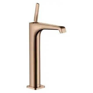 Axor Citterio E Смеситель для раковины высокий на 1 отверстие с д/к, цвет: полирован. розовое золото 36104300