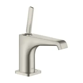 Axor Citterio E Смеситель для раковины на 1 отверстие с донным клапаном, цвет: нержавеющая сталь 36102800