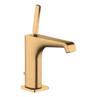 Axor Citterio E Смеситель для раковины на 1 отверстие с донным клапаном, цвет: шлифованная латунь 36100950