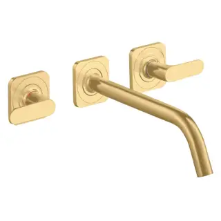 Axor Citterio M Смеситель для раковины встраиваемый, внешняя часть, с д/к, цвет: шлиф. золото 34315250