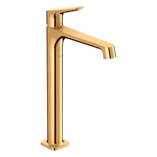 Axor Citterio M Смеситель для раковины высокий на 1 отверстие с дон. кл., цвет: полированное золото 34127990