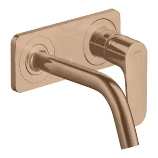 Axor Citterio M Смеситель для раковины встраиваемый внешняя часть, с д/к, цвет: шлиф. красное золото 34112310