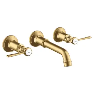 Axor Montreux Смеситель для раковины встраиваемый внеш. часть, с дон. клап., цвет: шлифован. золото 16534250