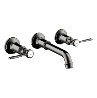 Axor Montreux Смеситель для раковины встраиваемый внешняя часть, с д/к, цвет: полир. черный хром 16534330