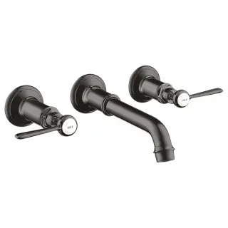 Axor Montreux Смеситель для раковины встраиваемый внешняя часть, с д/к, цвет: шлиф. черный хром 16534340