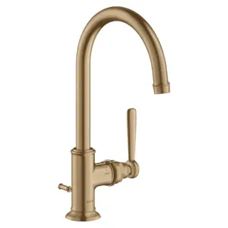 Axor Montreux Смеситель для раковины высокий на 1 отверстие с донным клап., цвет: шлифованная бронза 16517140