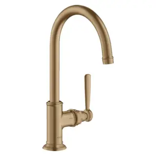 Axor Montreux Смеситель для раковины высокий на 1 отверстие с донным клап., цвет: шлифованная бронза 16518140