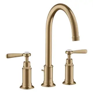 Axor Montreux Смеситель для раковины на 3 отверстие с донным клапаном, цвет: шлифованная бронза 16514140