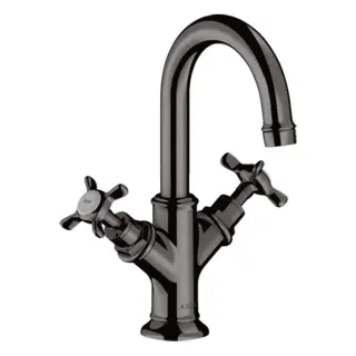 Axor Montreux Смеситель для раковины на 1 отверстие с донным клап., цвет: полированный черный хром 16505330