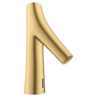 Axor Starck Organic Смеситель для раковины электронный без донного клапана, цвет: шлифованное золото 12174250