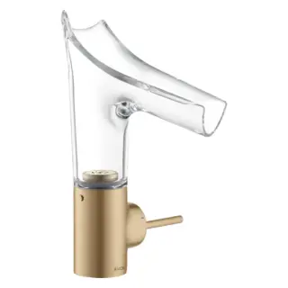 Axor Starck V Смеситель для раковины на 1 отверстие с донным клапаном, цвет: шлифованная бронза 12112140