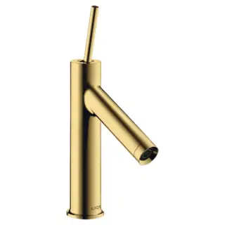 Axor Starck Смеситель для раковины на 1 отверстие с донным клапаном, цвет: полированное золото 10117990