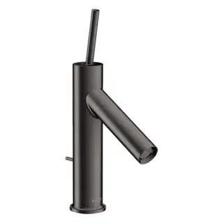 Axor Starck Смеситель для раковины на 1 отверстие с донным клапаном, цвет: шлифованный черный хром 10111340