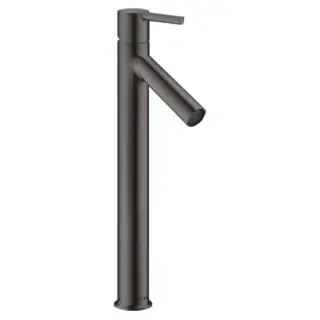 Axor Starck Смеситель для раковины высокий на 1 отверстие с дон. кл., цвет: шлифованный черный хром 10103340