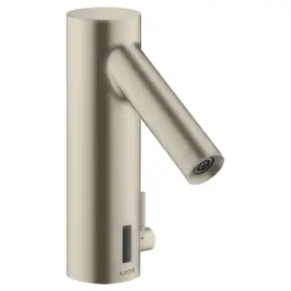 Axor Starck Смеситель для раковины электронный без донного клапана, цвет: шлифованный никель 10101820