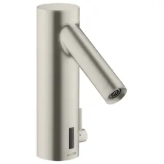Axor Starck Смеситель для раковины электронный без донного клапана, цвет: нержавеющая сталь 10101800