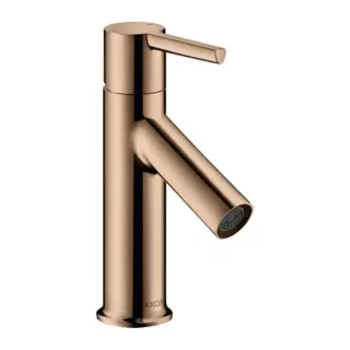 Axor Starck Смеситель для раковины на 1 отверстие с донным клап., цвет: полированное розовое золото 10102300