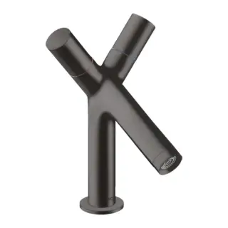 Axor Starck Смеситель для раковины на 1 отверстие с донным клапаном, цвет: шлифованный черный хром 10030340