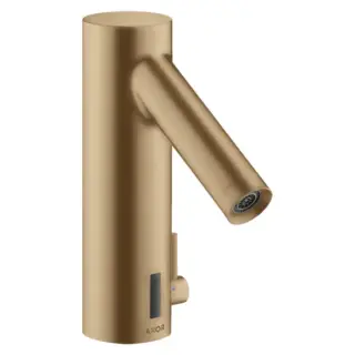 Axor Starck Смеситель для раковины электронный без донного клапана, цвет: шлифованная бронза 10101140