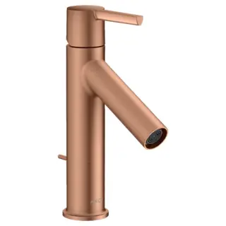 Axor Starck Смеситель для раковины на 1 отверстие с донным клап., цвет: шлифованное розовое золото 10007310