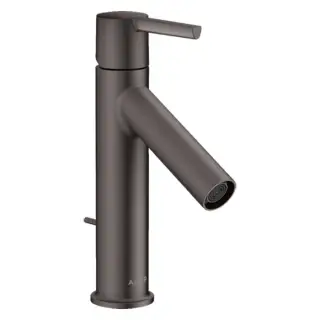 Axor Starck Смеситель для раковины на 1 отверстие с донным клапаном, цвет: шлифованный черный хром 10007340