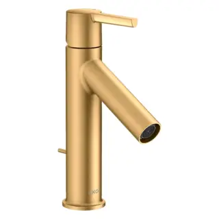 Axor Starck Смеситель для раковины на 1 отверстие с донным клапаном, цвет: шлифованная латунь 10001950