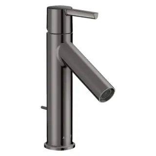 Axor Starck Смеситель для раковины на 1 отверстие с донным клапаном, цвет: полированный черный хром 10001330