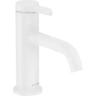 Axor One Смеситель для раковины однорычажный на 1 отверстие с донным клапаном, цвет: матовый белый 48001700