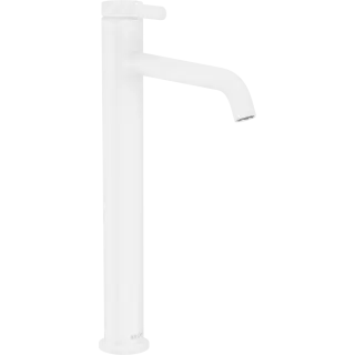 Axor One Смеситель для раковины высокий на 1 отверстие с донным клапаном, цвет: матовый белый 48002700