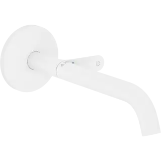 Axor One Смеситель для раковины встраиваемый внешняя часть, с донным клапаном, цвет: матовый белый 48112700