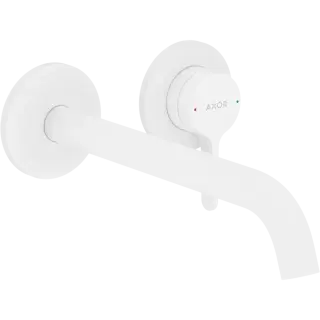 Axor One Смеситель для раковины встраиваемый внешняя часть, с донным клапаном, цвет: матовый белый 48120700