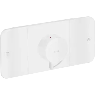 Axor One Термостат для душа встраиваемый на 2 потребителя, внешняя часть, цвет: матовый белый 45712700
