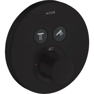 Axor Shower Select Термостат для душа встраиваемый на 2 потребителя, цвет: матовый черный 36723670