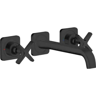 Axor Citterio E Смеситель для раковины встраиваемый внешняя часть, с дон. кл., цвет: матовый черный 36107670