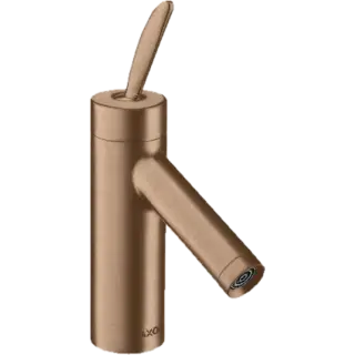 Axor Starck Смеситель для раковины на 1 отверстие с донным клап., цвет: шлифованное розовое золото 10010310