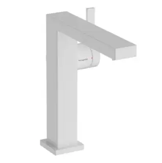 Hansgrohe Tecturis E Смеситель для раковины, высокий, с донным клапаном, цвет: матовый белый 73040700