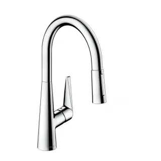 Hansgrohe Talis M51 Смеситель для кухонной мойки однорычажный 200 EcoSmart, с выдв. изл. цвет: хром 72817000