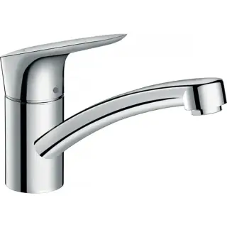 Hansgrohe Logis M31 Смеситель для кухонной мойки однорычажный 120 CoolStart EcoSmart, цвет: хром 71837000