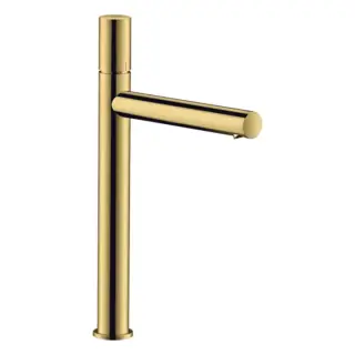 Axor Uno Смеситель для раковины высокий с донным клапаном на 1 отверстие, цвет: полированное золото 45004990