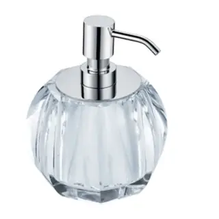 Burlington Дозатор жидкого мыла, настольный, хрустальная колба, цвет: хром глянцевый A19C CHR