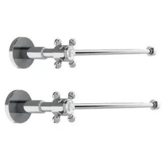 Burlington Вентиль подвода воды к раковине, 2 штуки, цвет: хром глянцевый W28