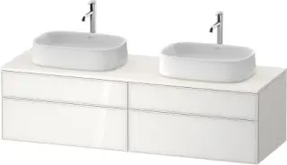 Duravit Zencha Тумба под рак. 160x55x44,2h см, цвет: белое стекло/белый супермат. ZE4825B64840000